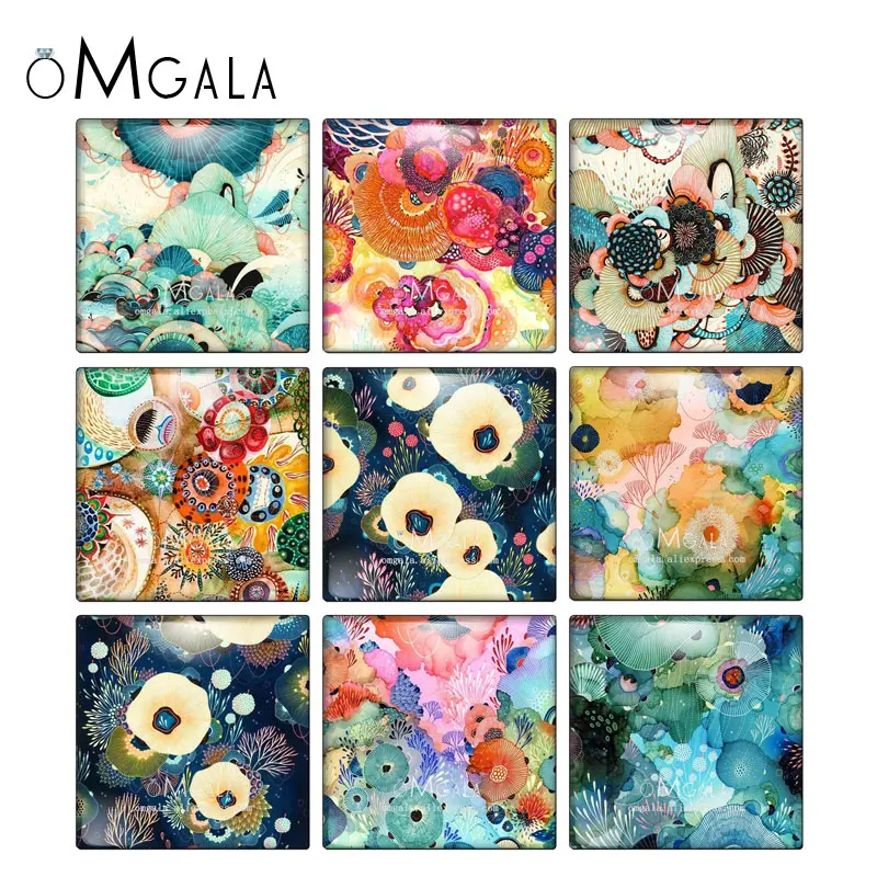 Abstract Colorful Sea Flower Patterns 10pcs mixed 12mm/20mm/25mm/30mm photo glass cabochon demo flat back Making findings
Abstract Colorful Sea Flower Patterns 10pcs mixed 12mm/20mm/25mm/30mm photo glass cabochon demo flat back Making findings
