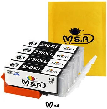 MS.R Compatible Ink Cartridge Replacement for Canon PGI-250XL PGI 250 XL to use with PIXMA MX922 MG5520 (4 Large Black)
MS.R Compatible Ink Cartridge Replacement for Canon PGI-250XL PGI 250 XL to use with PIXMA MX922 MG5520 (4 Large Black)