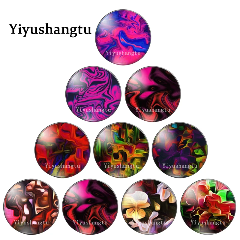 Colourful art irregular Water ripple pattern 12mm/20mm/25mm/30mm Round photo glass cabochon demo flat back Making findings
Colourful art irregular Water ripple pattern 12mm/20mm/25mm/30mm Round photo glass cabochon demo flat back Making findings