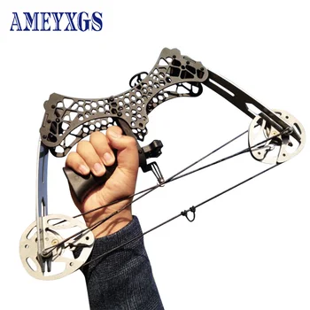 1set 35lbs Imported Steel Compound Bow With 3pc Arrows Mini Hand Grip Hunting Fishing Archery Bow for Camping Self-defense
1set 35lbs Imported Steel Compound Bow With 3pc Arrows Mini Hand Grip Hunting Fishing Archery Bow for Camping Self-defense