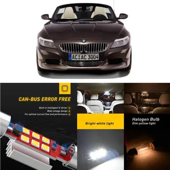 

LED Interior Car Lights For Bmw z4 e89 e86 e85 z8 e52 z3 e36 rear trunk glove box make-up mirror lighting error free