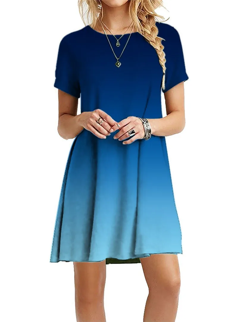Plus Size S-5XL Gradient Print Women Dress Sundress New 2020 Short Sleeve Rainbow Tie-Dye Loose Casual Party Mini Dress Vestidos
Plus Size S-5XL Gradient Print Women Dress Sundress New 2020 Short Sleeve Rainbow Tie-Dye Loose Casual Party Mini Dress Vestidos