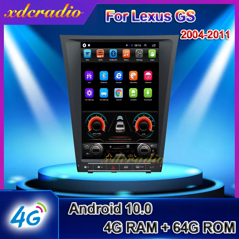 Автомагнитола Xdcradio 12 1 дюйма Android 10 0 для Lexus GS GS300 GS350 GS400 GS430 GS460 автомобильный