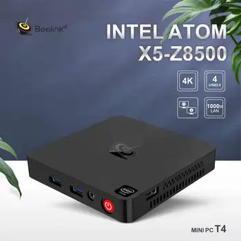 

Beelink T4 MINI PC Windows 10 Intel Atom X5-Z8500 4GB RAM 64GB ROM 1000M LAN 2.4G/5G WiFi bluetooth4.0 USB 3.0 HDMI TV Box