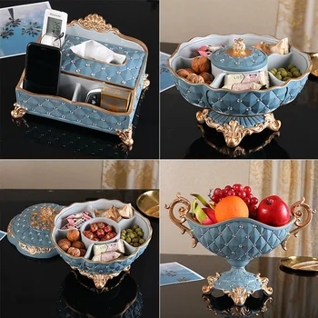 Home living room creative fruit plate grid with lid dried fruit box candy box Nordic fruit plate nut snack storage box 
Home living room creative fruit plate grid with lid dried fruit box candy box Nordic fruit plate nut snack storage box