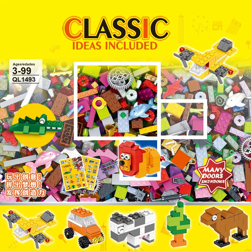 200Pcs City DIY Creative Designer Bricks LegoINGs Classic Building Blocks Bulk Sets Friends Educational Assembling Toys for Kids
200Pcs City DIY Creative Designer Bricks LegoINGs Classic Building Blocks Bulk Sets Friends Educational Assembling Toys for Kids