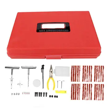 59pcs Car Heavy Duty Tire Puncture Repair Plug Patch Repair Kit Flat Tire Repair Kit T handle design Universal
59pcs Car Heavy Duty Tire Puncture Repair Plug Patch Repair Kit Flat Tire Repair Kit T handle design Universal