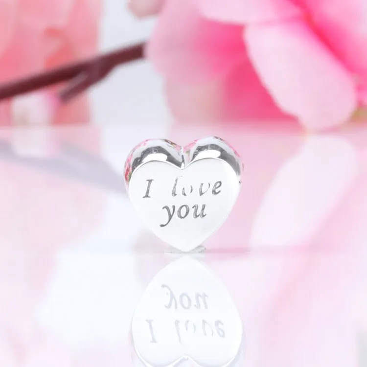 Original 925 Sterling Silver Bead Shiny Heart With Letter Beads Fit Pandora Bracelet For Women Diy Jewelry 
Original 925 Sterling Silver Bead Shiny Heart With Letter Beads Fit Pandora Bracelet For Women Diy Jewelry