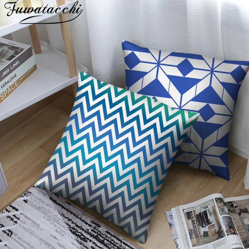 Fuwatacchi Geometric Pattern Pillow Cover Blue Striped Cushion Covers for Home Sofa Couch Chair Decorative Throw Pillowcases New
Fuwatacchi Geometric Pattern Pillow Cover Blue Striped Cushion Covers for Home Sofa Couch Chair Decorative Throw Pillowcases New