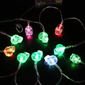 Horror Halloween skull lamp string Halloween LED String Light String Decoration Light Battery Type holiday decoration LED Light
Horror Halloween skull lamp string Halloween LED String Light String Decoration Light Battery Type holiday decoration LED Light