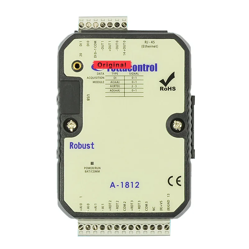 A-1812 2DI4AI2AO Ethernet Digital Analog Module 0 / 4-20mA Input Temperature Acquisition PT100 Direct Connection | Электроника