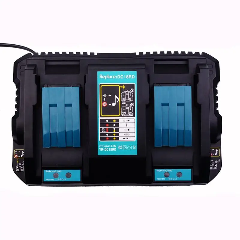 EU Plug 7.2V-18V 4A Li-Ion Fast Battery Charger With Usb Port For Makita Bl1415, 1815, 1830, 1840, 1850,1860
EU Plug 7.2V-18V 4A Li-Ion Fast Battery Charger With Usb Port For Makita Bl1415, 1815, 1830, 1840, 1850,1860