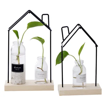 Creative Iron House Model Hydroponic Plant Container Ornament Desktop Crafts Green Plant Glass Vase Home Office Decoration Gifts
Creative Iron House Model Hydroponic Plant Container Ornament Desktop Crafts Green Plant Glass Vase Home Office Decoration Gifts