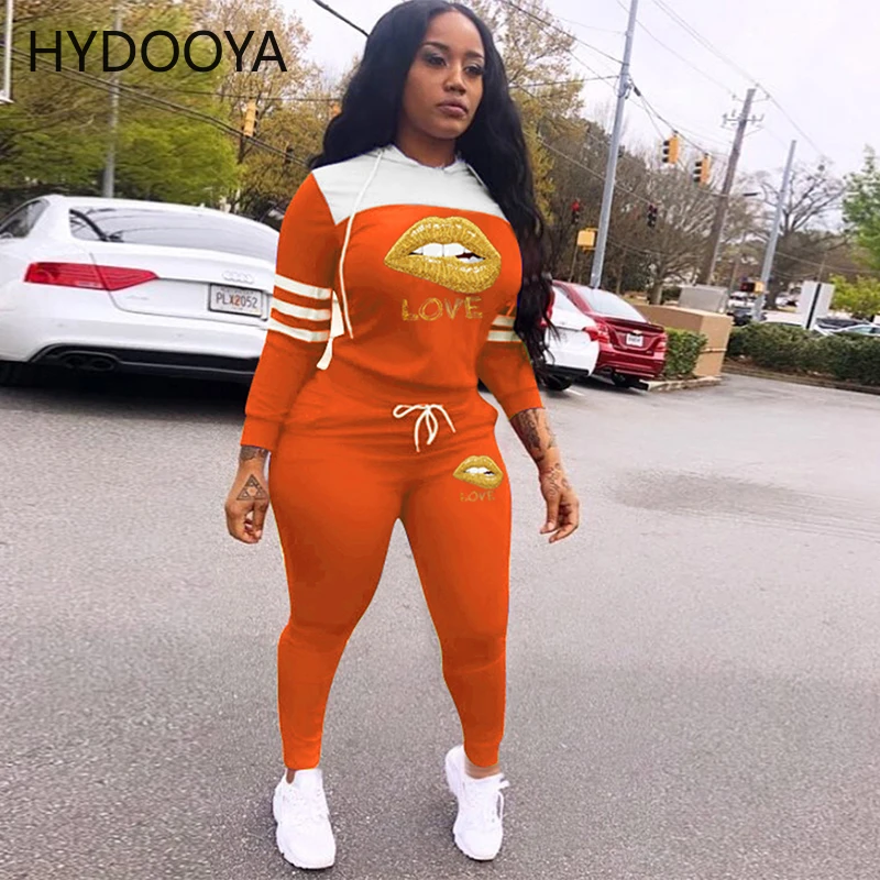 Women Two Piece Set Sporty Tracksuit Brozing Gold Print Long Sleeve T Shirts and Workout Legging Casual Hooded Outfits for Woman
Women Two Piece Set Sporty Tracksuit Brozing Gold Print Long Sleeve T Shirts and Workout Legging Casual Hooded Outfits for Woman