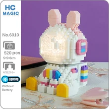 HC 6010 Space Rabbit Building Blocks Astronaut LED Light Helmet Sit Animal Model DIY Mini Diamond Bricks Toy for Children Gifts
HC 6010 Space Rabbit Building Blocks Astronaut LED Light Helmet Sit Animal Model DIY Mini Diamond Bricks Toy for Children Gifts