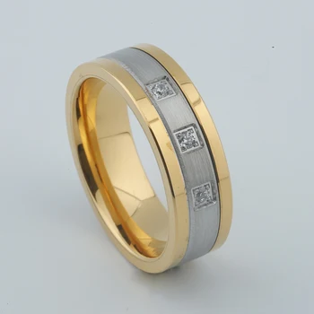 Custom 100% tungsten ring man Gold Filled LOVE Alliances Marriage wedding band couple rings for men and women with stones
Custom 100% tungsten ring man Gold Filled LOVE Alliances Marriage wedding band couple rings for men and women with stones