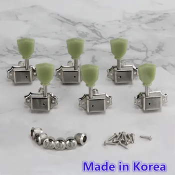 Quality Set of 3L3R Vintage Machine Heads Tuners Electric Guitar Tuning Keys Pegs Keystone Style Guitar Parts ,Made in Korea
Quality Set of 3L3R Vintage Machine Heads Tuners Electric Guitar Tuning Keys Pegs Keystone Style Guitar Parts ,Made in Korea
