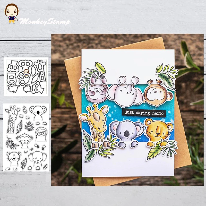 MonkeyStamp Forest Animals Metal Cutting Dies and Stamps for DIY Scrapbooking photo album Decorative Embossing DIY Paper Cards
MonkeyStamp Forest Animals Metal Cutting Dies and Stamps for DIY Scrapbooking photo album Decorative Embossing DIY Paper Cards
