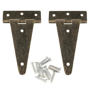 2pcs Hinges Heavy Duty Bronze Flat T Hinge For Barn Gates Wooden Box Cabinet Door Practical Hinge With Screws
2pcs Hinges Heavy Duty Bronze Flat T Hinge For Barn Gates Wooden Box Cabinet Door Practical Hinge With Screws