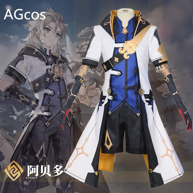 AGCOS In Stock Genshin Impact Albedo Cosplay Costume Male Sets Uniforms Christmas Game Cosplay Outfits Costumes Suits Clothes
AGCOS In Stock Genshin Impact Albedo Cosplay Costume Male Sets Uniforms Christmas Game Cosplay Outfits Costumes Suits Clothes