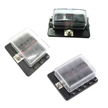 4/6/10 Way Blade Fuse Box Holder with LED Warning Light for Car Boat Marine Ship D5BD
4/6/10 Way Blade Fuse Box Holder with LED Warning Light for Car Boat Marine Ship D5BD