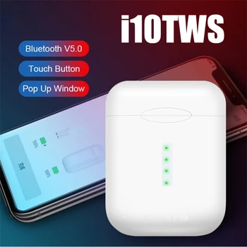 New i10 TWS Buetooth Sports Wireless Binaural Touch Stereo control Earphone Earbuds Built-in Mic Charging box with lighting port
New i10 TWS Buetooth Sports Wireless Binaural Touch Stereo control Earphone Earbuds Built-in Mic Charging box with lighting port