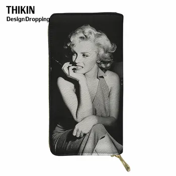 THIKIN Women Clutch Wallets Sexy Marilyn Monroe Print Female Purse Famous Brand Design Vintage Wallet with Coin Pocket Femme
THIKIN Women Clutch Wallets Sexy Marilyn Monroe Print Female Purse Famous Brand Design Vintage Wallet with Coin Pocket Femme