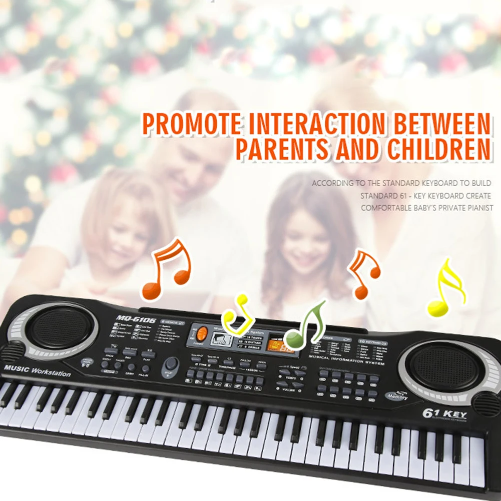 61-Key Digital Electric Piano Portable Mini Keyboard Keyboard Keyboard With Microphone Learning Gift Children Educational Toys
61-Key Digital Electric Piano Portable Mini Keyboard Keyboard Keyboard With Microphone Learning Gift Children Educational Toys
