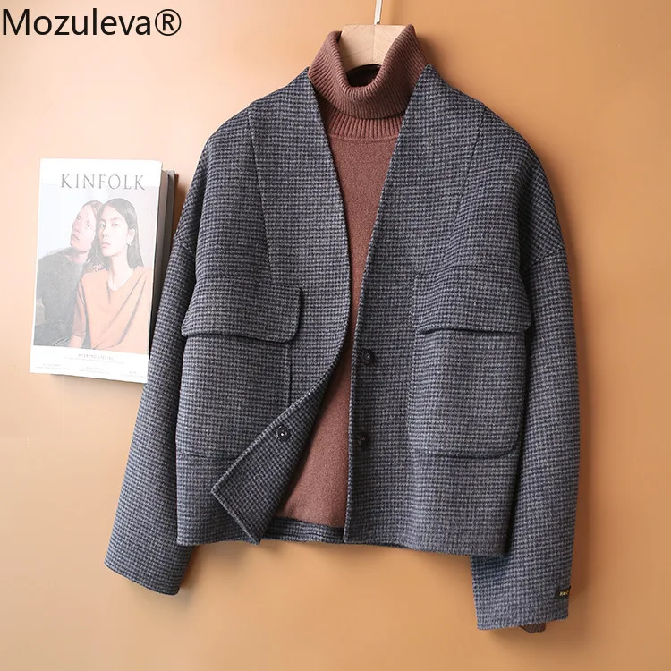 Mozuleva 2020 Hand-sewn Double-sided Woolen Coat Female Short Coat Female Autumn and Winter 2020 New Women's Clothing
Mozuleva 2020 Hand-sewn Double-sided Woolen Coat Female Short Coat Female Autumn and Winter 2020 New Women's Clothing