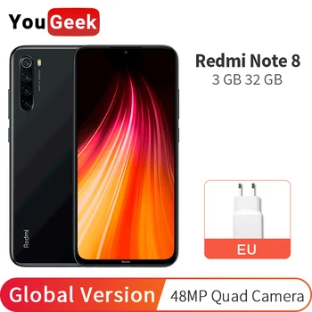 Global Version Xiaomi Redmi Note 8 3GB RAM 32GB ROM 48MP Quad Rear Cameras Note8 Mobile Phone Snapdragon 665 6.3" 4000mAh
Global Version Xiaomi Redmi Note 8 3GB RAM 32GB ROM 48MP Quad Rear Cameras Note8 Mobile Phone Snapdragon 665 6.3" 4000mAh