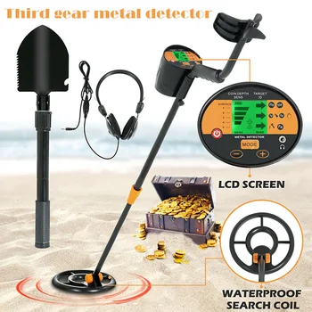 LCD Metal Detector Deep Sensitive Gold Digger Hunter Waterproof Coil Adjustable with Headphone Detection Instrument
LCD Metal Detector Deep Sensitive Gold Digger Hunter Waterproof Coil Adjustable with Headphone Detection Instrument