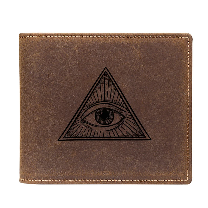 С эмблемой масонство мужской бумажник RFID Бумажник держатель для карт свободный и