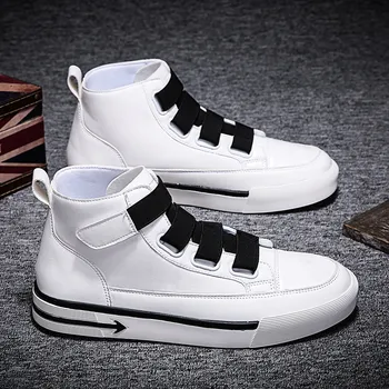 Sneakers In Men's Casual Shoes 2020 Spring New Arrival Fashion Hook And Loop Pu Leather Shoes Tide Rubber 7 High Top White Shoes
Sneakers In Men's Casual Shoes 2020 Spring New Arrival Fashion Hook And Loop Pu Leather Shoes Tide Rubber 7 High Top White Shoes