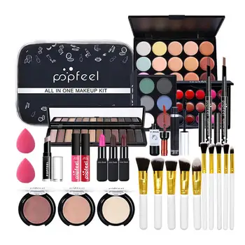 All in One Makeup Kit Lip Gloss Eyeshadow Concealer Makeup Brush Portable Makeup Gift Set for Women Girls
All in One Makeup Kit Lip Gloss Eyeshadow Concealer Makeup Brush Portable Makeup Gift Set for Women Girls