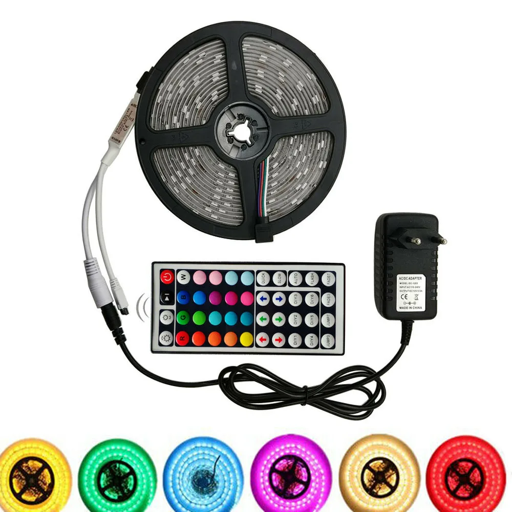 LED Strip Light RGB 5050 SMD 2835 Flexible Ribbon fita led light strip RGB 5M 10M 15M Tape Diode DC 12V+ Remote Control +POWER
LED Strip Light RGB 5050 SMD 2835 Flexible Ribbon fita led light strip RGB 5M 10M 15M Tape Diode DC 12V+ Remote Control +POWER