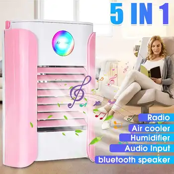 Air Conditioner Portable Air Cooler 7 Colors LED Home Humidifier Refrigeration Support bluetooth Speaker 3 Speeds USB Charge
Air Conditioner Portable Air Cooler 7 Colors LED Home Humidifier Refrigeration Support bluetooth Speaker 3 Speeds USB Charge