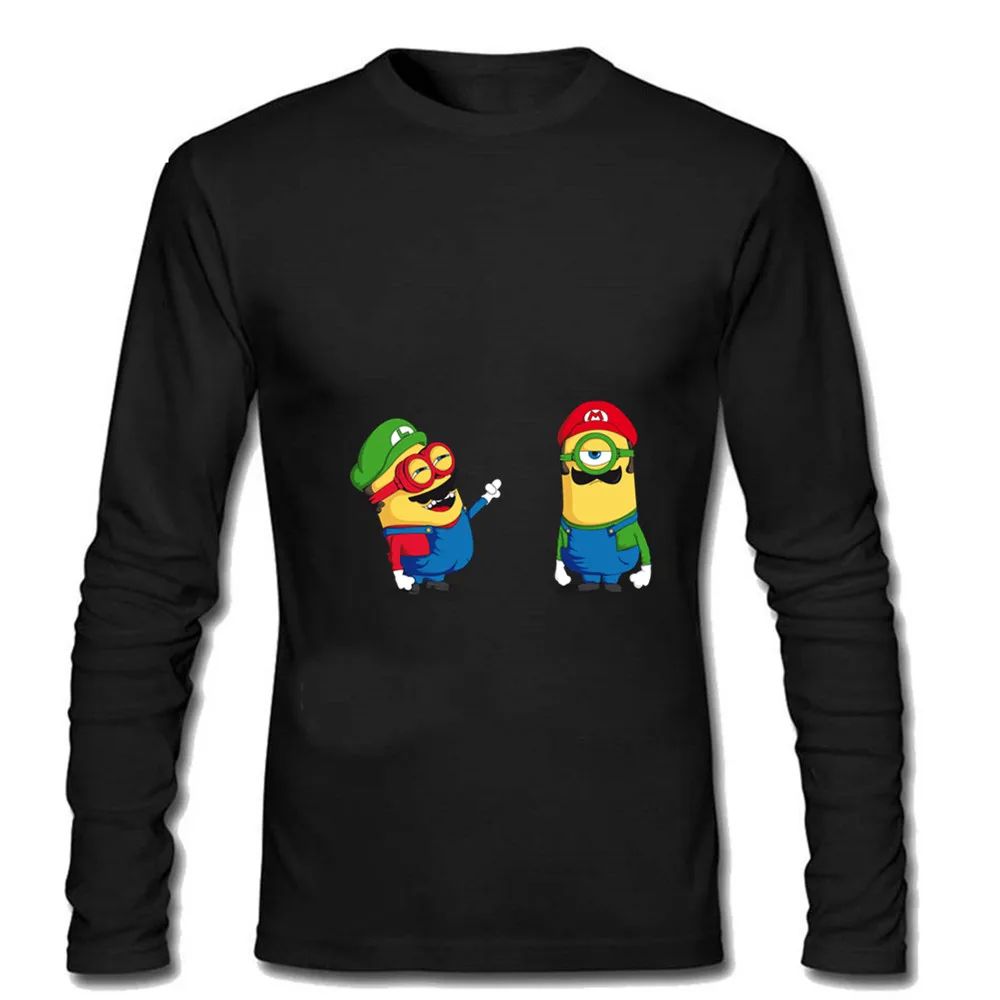 Men's Football Shirt Off White Gym Couture Hip Hop Mini Plumber Super Mario Minions Long sleeve T-shirt Lil Peep
Men's Football Shirt Off White Gym Couture Hip Hop Mini Plumber Super Mario Minions Long sleeve T-shirt Lil Peep