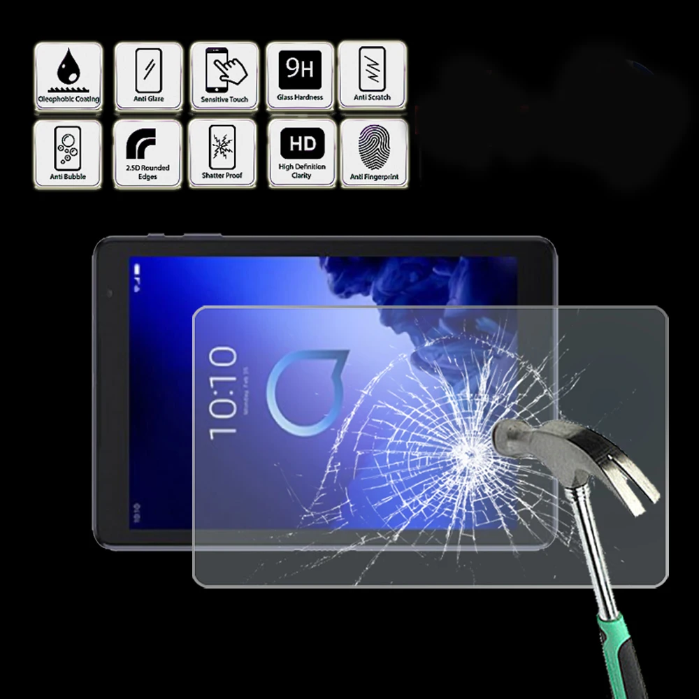 Tablet Tempered Glass Screen Protector Cover for Alcatel 3T 10 - Screen Film Protector Guard Cover
Tablet Tempered Glass Screen Protector Cover for Alcatel 3T 10 - Screen Film Protector Guard Cover
