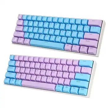 Pink / Blue 111Keys ABS Backlit Transparent Keycap Universal Column For Ikbc Cherry MX Annie Mechanical Keyboard 
Pink / Blue 111Keys ABS Backlit Transparent Keycap Universal Column For Ikbc Cherry MX Annie Mechanical Keyboard