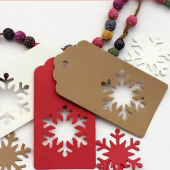 100pcs Christmas Kraft Paper Labels Hollow Snowflake Tags DIY Xmas New Year Home Party Decoration Gift Wrapping Supplies
100pcs Christmas Kraft Paper Labels Hollow Snowflake Tags DIY Xmas New Year Home Party Decoration Gift Wrapping Supplies