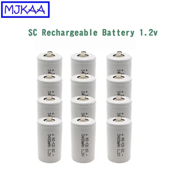 12Pcs MJKAA SC 1.2V Rechargeable Battery 3400mAh SC Sub C Ni-CD Cell with Welding Tabs for Electric Drill Screwdriver
12Pcs MJKAA SC 1.2V Rechargeable Battery 3400mAh SC Sub C Ni-CD Cell with Welding Tabs for Electric Drill Screwdriver