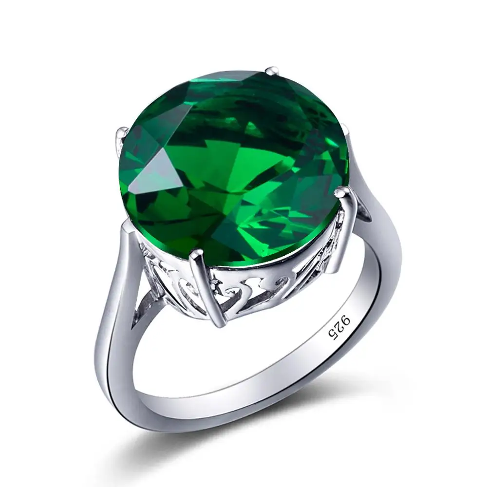 Szjinao Real 925 Sterling Silver Ring Big Green Emerald Gemstone Round Handmade Neo-Gothic Fine Jewelry Rings For Women Gift New
Szjinao Real 925 Sterling Silver Ring Big Green Emerald Gemstone Round Handmade Neo-Gothic Fine Jewelry Rings For Women Gift New