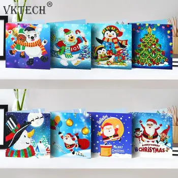 8pcs 5D DIY Diamond Painting Greeting Card Special-shaped Birthday Festival Card Santa Claus Xmas Postcards Craft Gifts
8pcs 5D DIY Diamond Painting Greeting Card Special-shaped Birthday Festival Card Santa Claus Xmas Postcards Craft Gifts