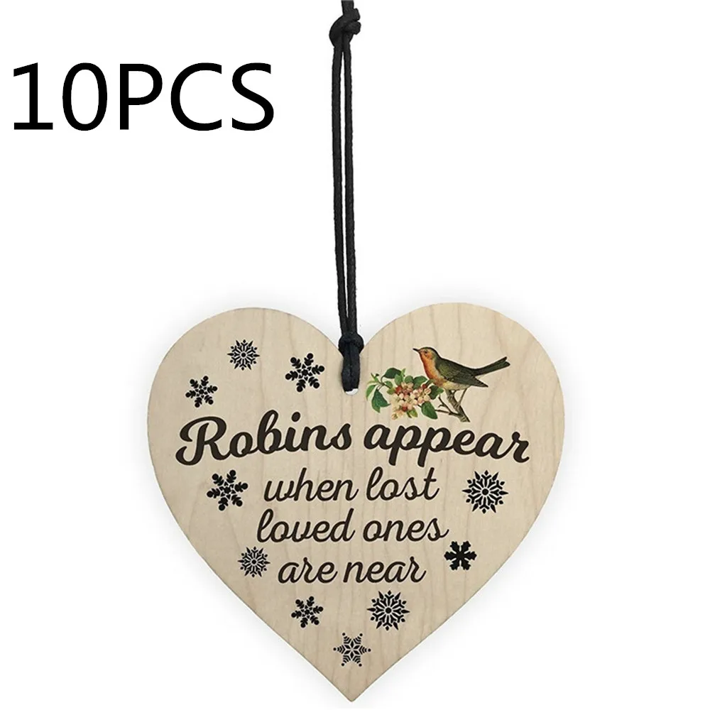 10PCS Wooden Heart-shaped Crafts Robin Bird Special Use Christmas Home DIY Tree Decorations Wine Label Small Pendant Accessories
10PCS Wooden Heart-shaped Crafts Robin Bird Special Use Christmas Home DIY Tree Decorations Wine Label Small Pendant Accessories