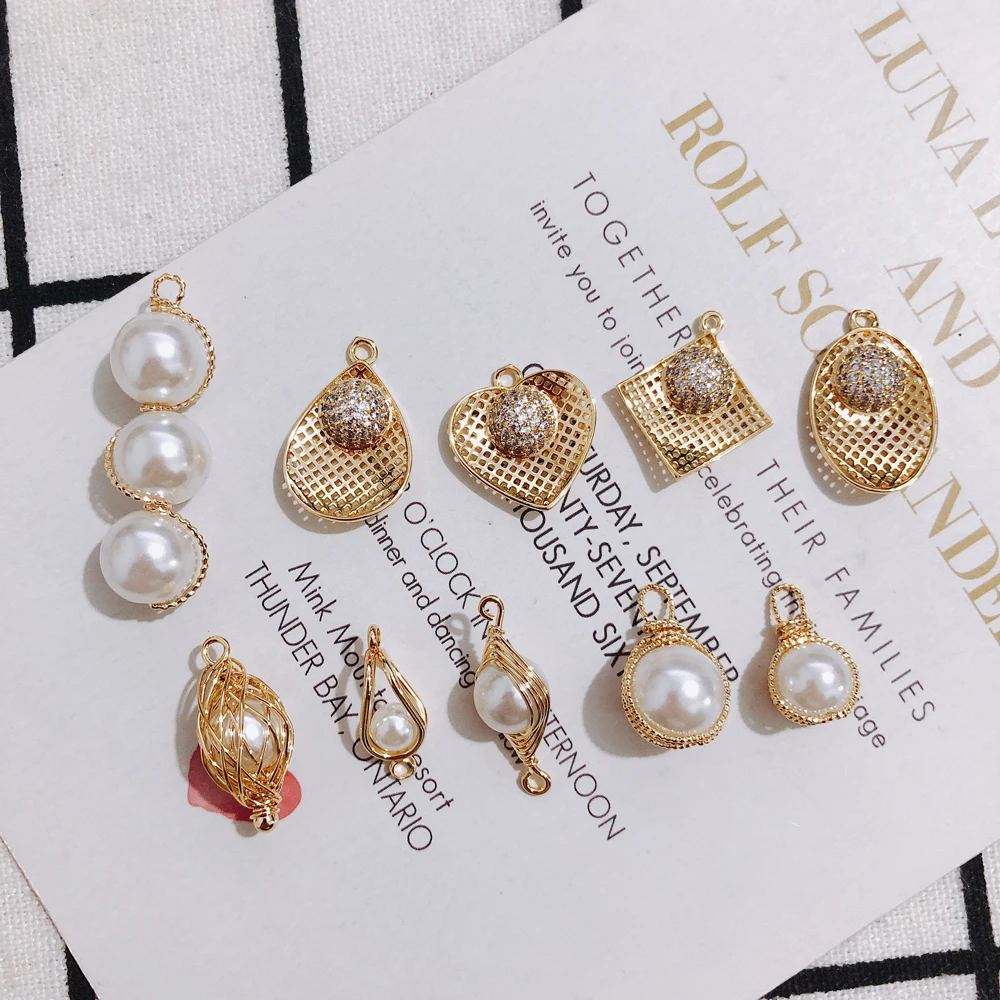 DIY copper pearl elliptical circular edge gold earrings pendant accessories Accessories Necklace Jewelry A Pack of 1 or 4
DIY copper pearl elliptical circular edge gold earrings pendant accessories Accessories Necklace Jewelry A Pack of 1 or 4