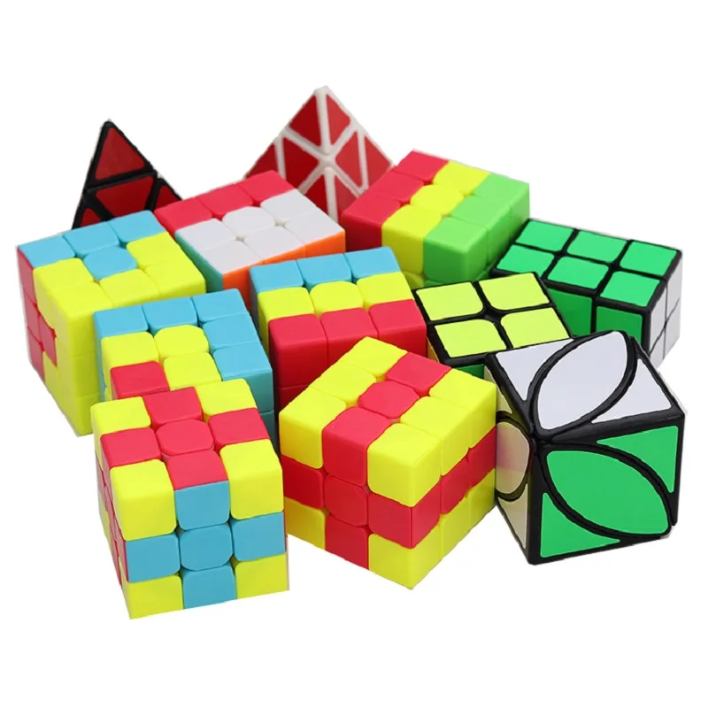 Qiyi Teaching Puzzles series 3x3 cubo Magico Unicorn Pudding IVY Lvy Bumpy Little Red Hat Magic Cube set Speed 3x3x3 Toys | Игрушки и