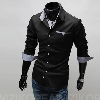 Brand Mens Casual Shirts with Left Chest Pocket Business Formal Shirts Male Slim Fit Dress Shirt
Brand Mens Casual Shirts with Left Chest Pocket Business Formal Shirts Male Slim Fit Dress Shirt