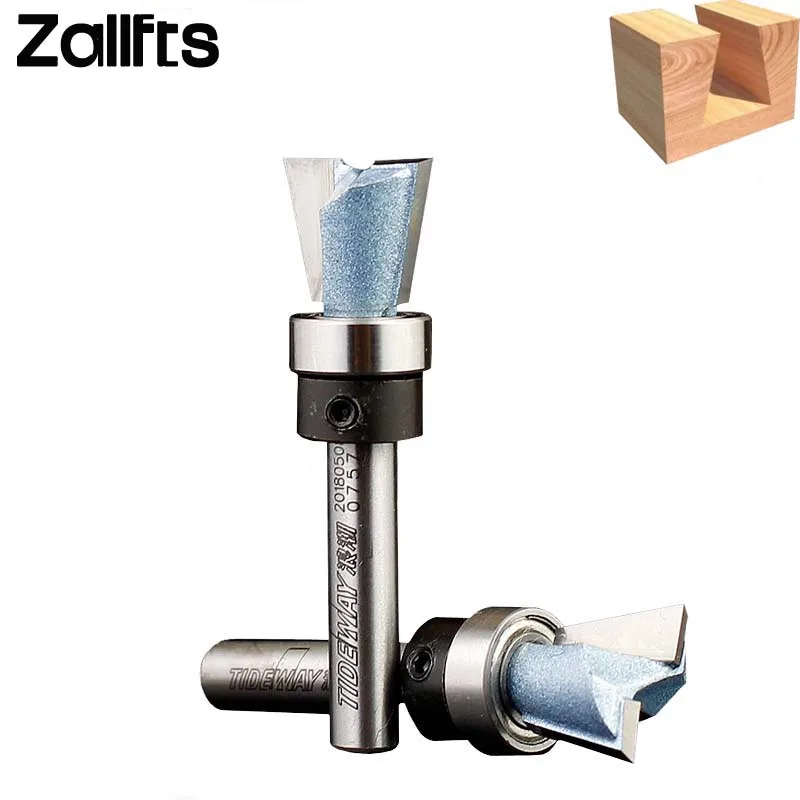 Tideway 1/4" tungsten Carbide Dovetail Joint Router Bit with Bearing Woodworking CNC milling Cutter Tool For Home Accessories
Tideway 1/4" tungsten Carbide Dovetail Joint Router Bit with Bearing Woodworking CNC milling Cutter Tool For Home Accessories