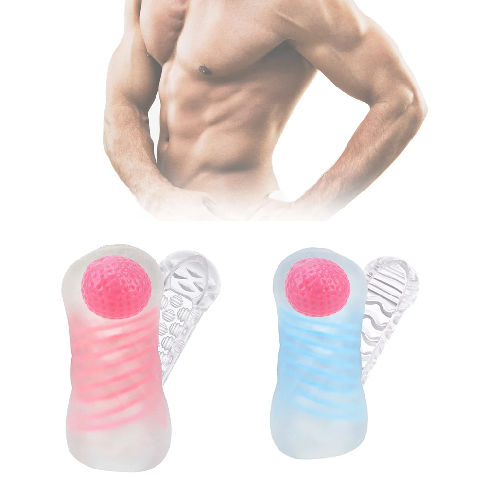 OLO желе Вагина настоящая киска канал пенис стимулирующий спираль сосать Мужской