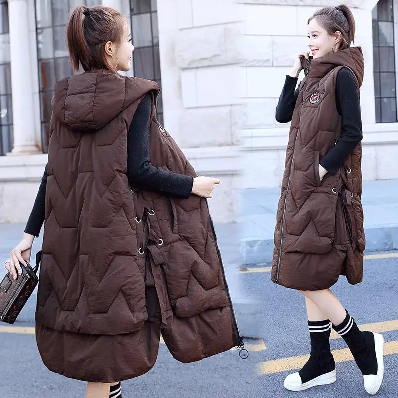 Winter Vest Women Hooded 2020 Pounds Plus Size Warm Winter Jacket Women Long Vest Parka Sleeveless Outwear Waistcoat Vest
Winter Vest Women Hooded 2020 Pounds Plus Size Warm Winter Jacket Women Long Vest Parka Sleeveless Outwear Waistcoat Vest